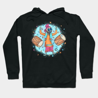 Cute Skeleton Dancing - Dia De Los Muertos - Punjabi Sardar - Bhangra Dancing skeleton Hoodie